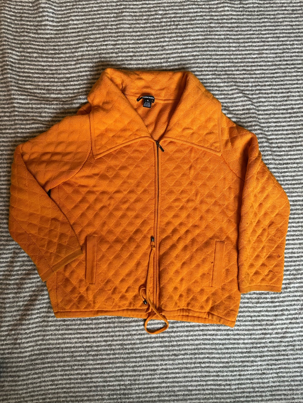 Ellen Tracy Bright Orange Knit Sweater - Picture 1 of 6